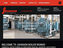 Tablet Screenshot of johnsonboiler.com